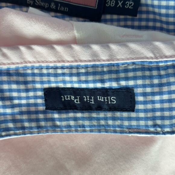 Vineyard Vines Mens Pants 38 X 32 Pink Breaker Chino Cotton Stretch Slim Fit - Picture 2 of 6